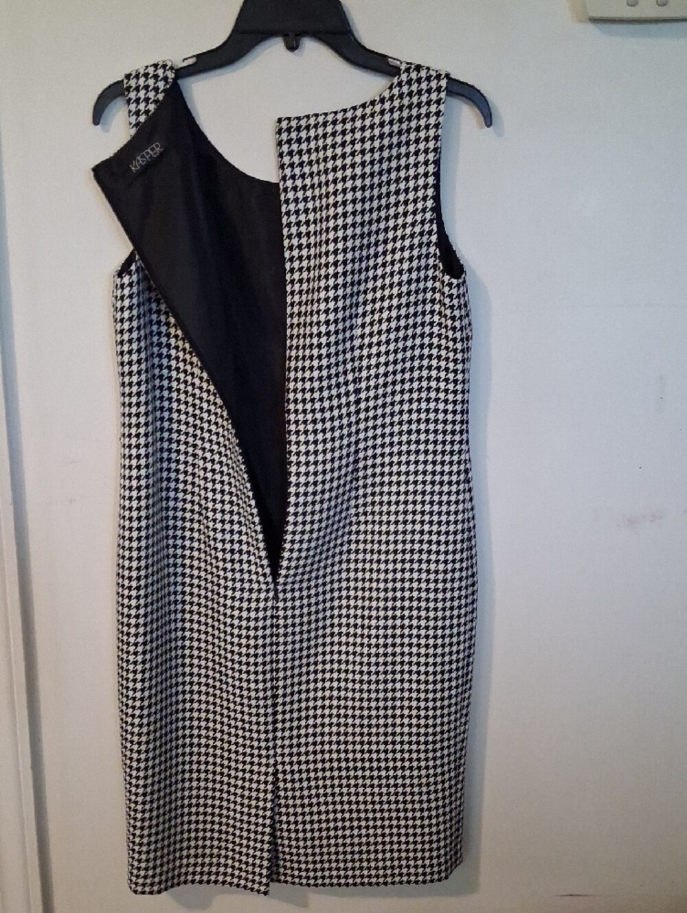Kasper Black and White Houndstooth Blazer and Dress - Picture 6 of 16